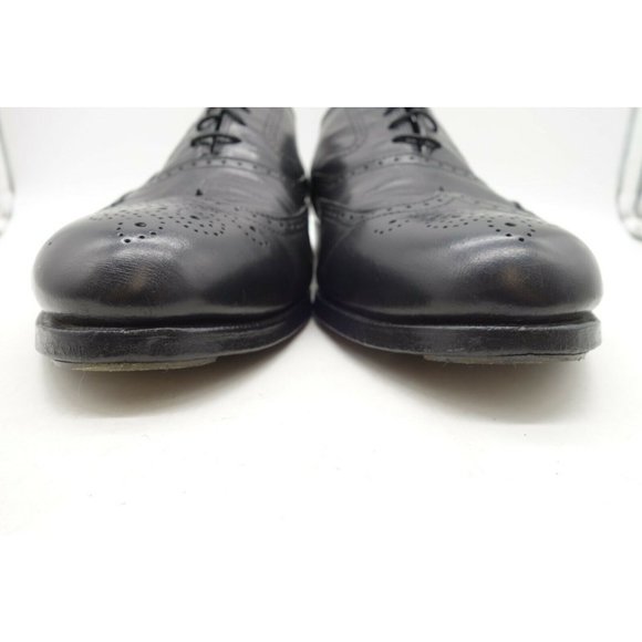 Foot Joy FJ Classics Black Leather Wingtip Oxfords Shoes Men\'s 9.5 EEE / 3 E main image 5